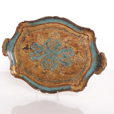Klaptafeltje (Goud, Turquoise)