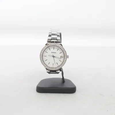 Wristwatch (Silver, White) from Fossil