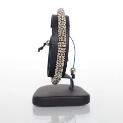 Armband (Zilver, Zwart) Onbekend materiaal