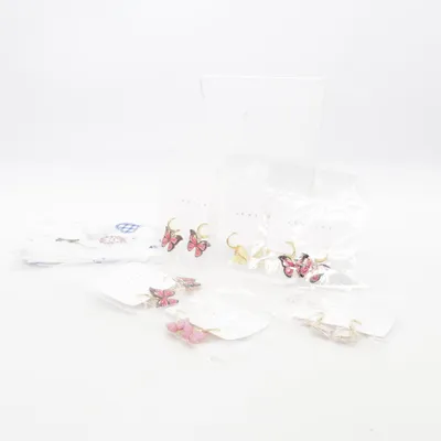 Oorbellen (Roze, Goud, Zwart) van Jewelry Onbekend materiaal
