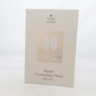 Champagneglas (Ripple Champagne Flutes) från Ferm Living