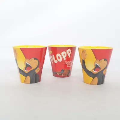 Drinking glass (Red, Yellow, Multicolored) from Cloetta