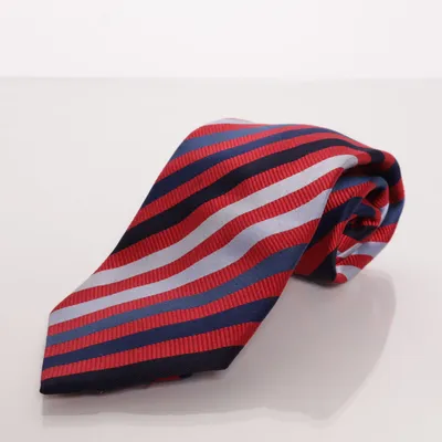 Stropdas (Rood, Blauw, Zwart) van Batistini Zijde