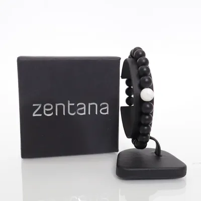 Armband (Svart, Vit) från Zenana Okänd metall