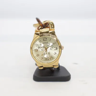 Armbandsur (Guldfärgad, Brun) från ONE