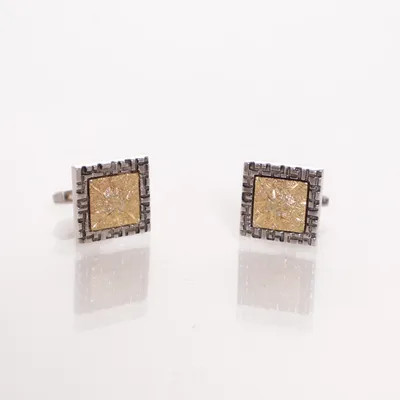 Manchetknopen (Zilver, Goud) Onbekend materiaal