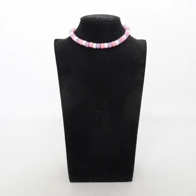 Collier (Rose, Violet, Blanc) Métal inconnu