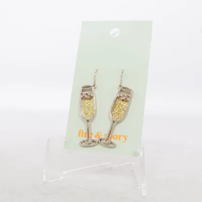 Earrings (Yellow, Gold) from Fire & Glory Unknown metal