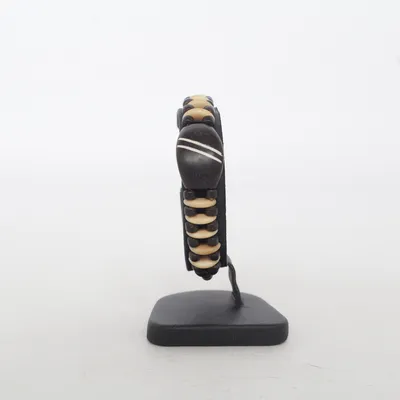 Bracelet (Beige, Noir) Métal inconnu