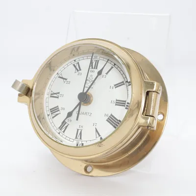 Table clock (Gold) from Pilot Marine Brass
