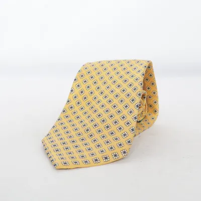 Cravate (Jaune, Bleu, Blanc) de Canda C&A Soie