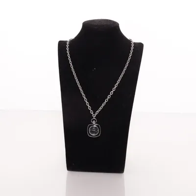 Halsbandsur (Silverfärgad, Svart) från Regal Okänd metall