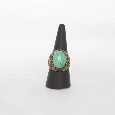 Ring (Turkis, Guld) Ukendt metal