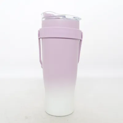 Tasse thermos (Violet, Blanc)