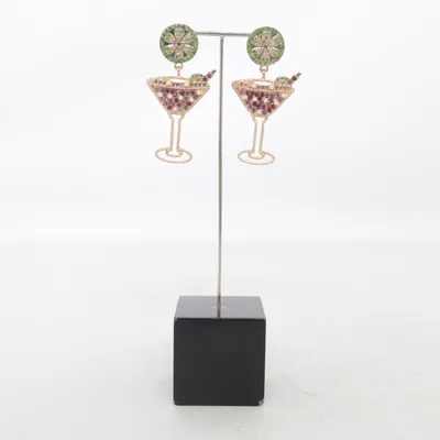 Earrings (Gold, Multicolored) Unknown metal