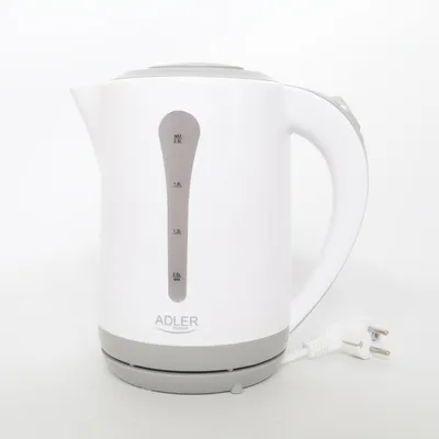 Waterkoker (Wit, Grijs) van Adler