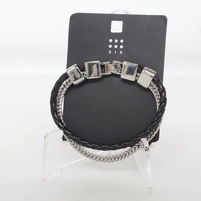 Bracelet (Noir, Argent) de SIX Métal inconnu
