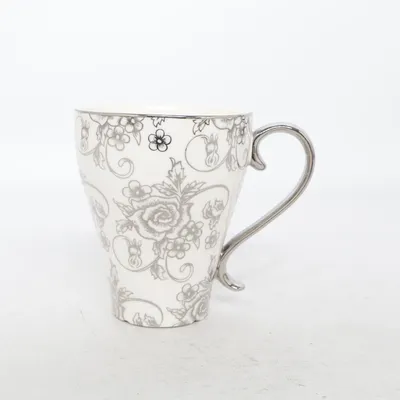 Mug (White, Silver, Multicolored) from Victoria's Design House
