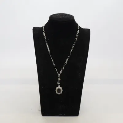 Halsband (Svart, Silverfärgad) från Pearls for Girls Okänd metall