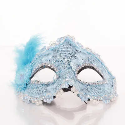 Masquerade mask (Blue, Silver, Multicolored)