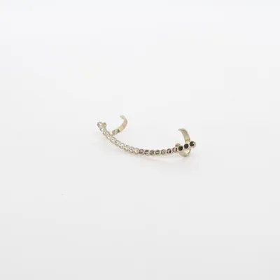 Earcuff (Sølv, Sort) Ukendt metal