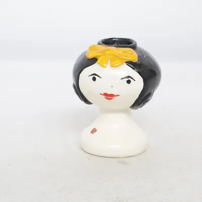 Kokeshi (Sort, Gul, Hvid)