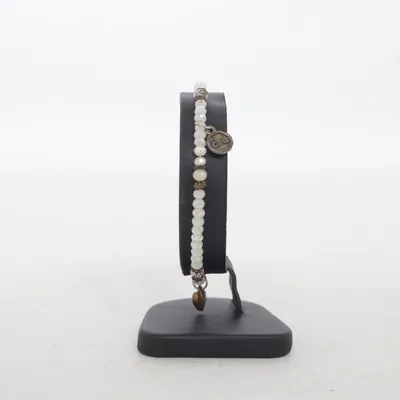 Anklet (White, Multicolored) Unknown metal