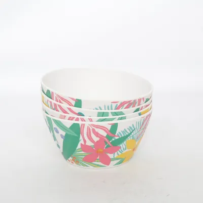 Bowl (White, Multicolored) from Excellent Houseware