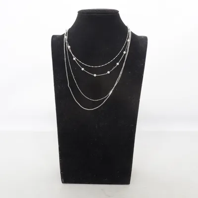 Collier (Argent, Blanc) de Ztiz Métal inconnu