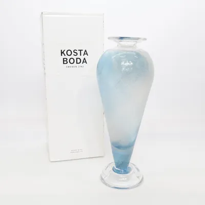 Vas (Blå, Vit) från Kosta Boda