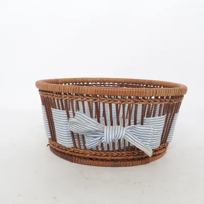 Panier de rangement (Marron, Blanc, Bleu)