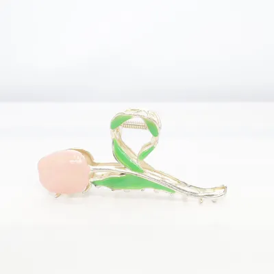 Hårklämma (Rosa, Grön, Silverfärgad)