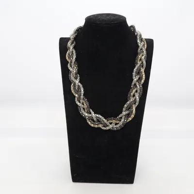 Necklace (Black, Silver, Gold) Unknown metal