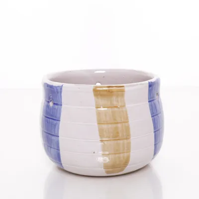 Pot (White, Blue, Beige)