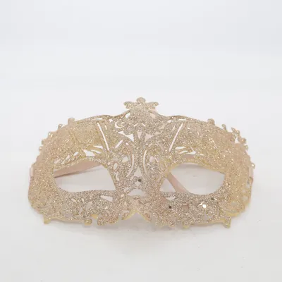 Maskeradmask (Guldfärgad)