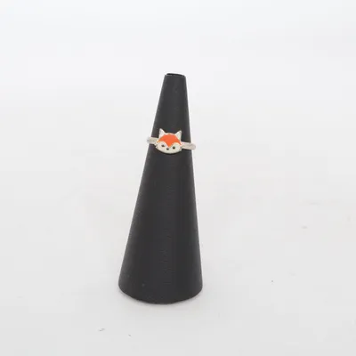 Ring (Silver, Orange, White) Unknown metal