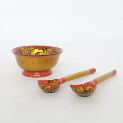 Serviesset (Rood, Zwart, Goud)