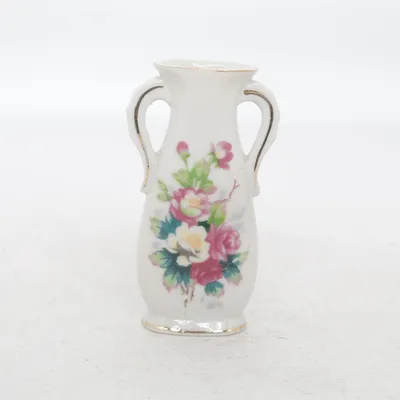 Vase (White, Multicolored)