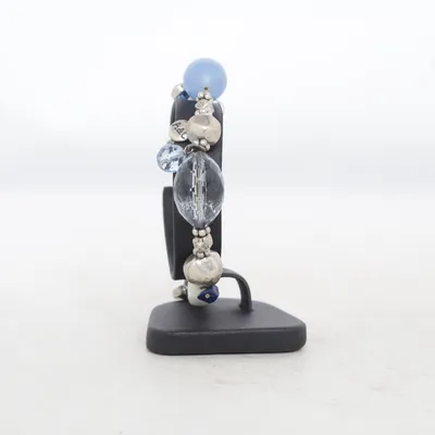 Armband (Blauw, Wit, Zilver) van A&C Onbekend materiaal