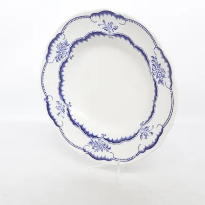 Deep plate (White, Blue) from Gustavsberg