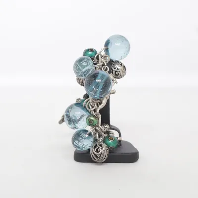 Armband (Blauw, Groen, Zilver) van Pilgrim Onbekend materiaal