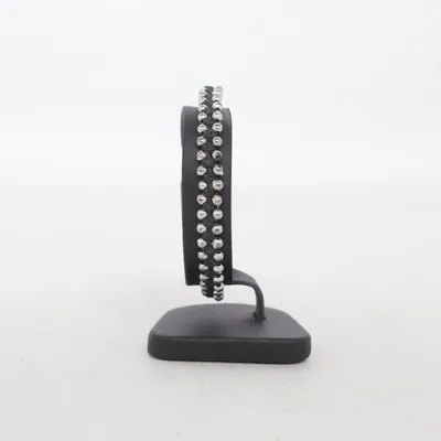 Bracelet (Black, Silver) Unknown metal