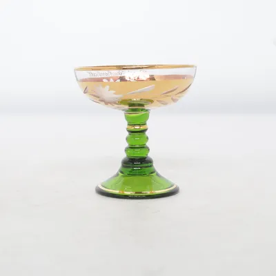 Coupe à Champagne (Vert, Or, Blanc)