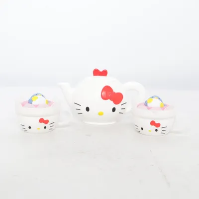 Poppenservies (Wit, Rood) van Hello Kitty