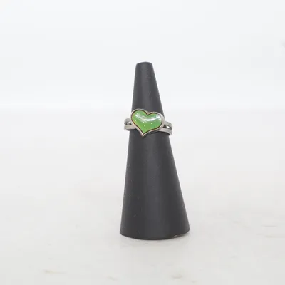 Bague (Argent, Vert) Métal inconnu