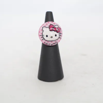 Ring (Pink, White) from Sanrio Unknown metal