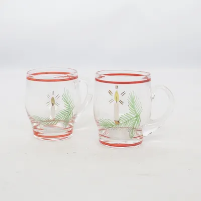 Juldekoration (Transparent, Röd, Grön)