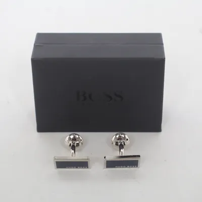 Boutons de manchette (Bleu, Argent) de Hugo Boss Laiton