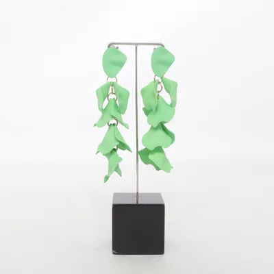 Boucles d'oreilles (Vert) Métal inconnu