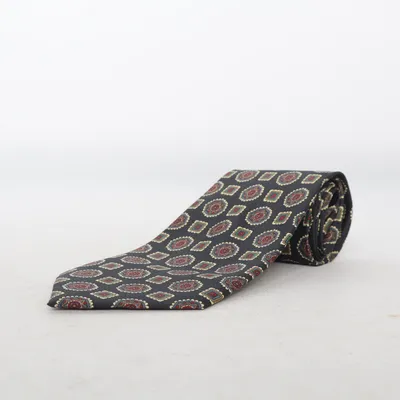 Tie (Black, Multicolored) from Mercedes Silk